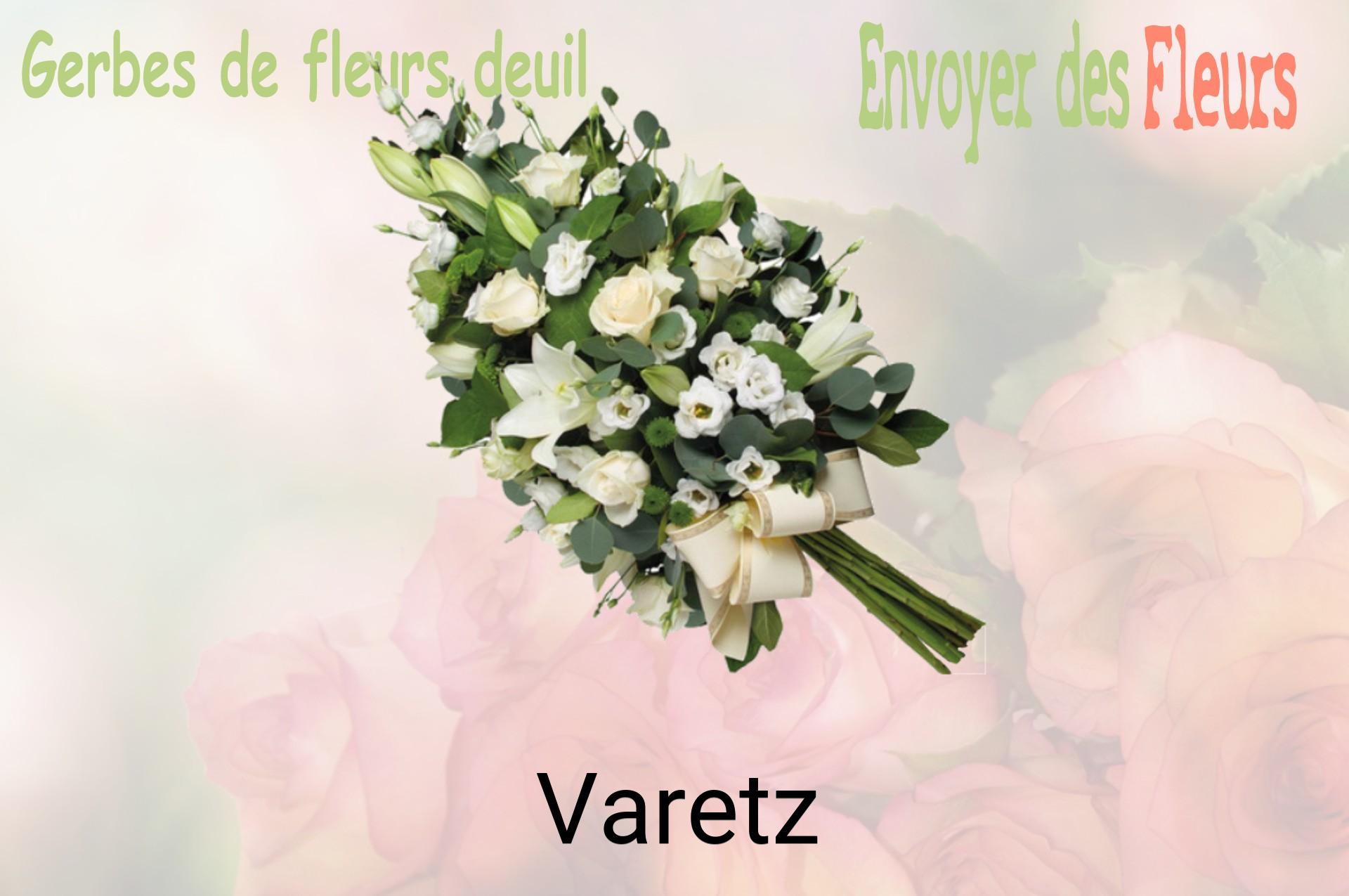 Gerbe de fleurs de deuil livrée à Varetz